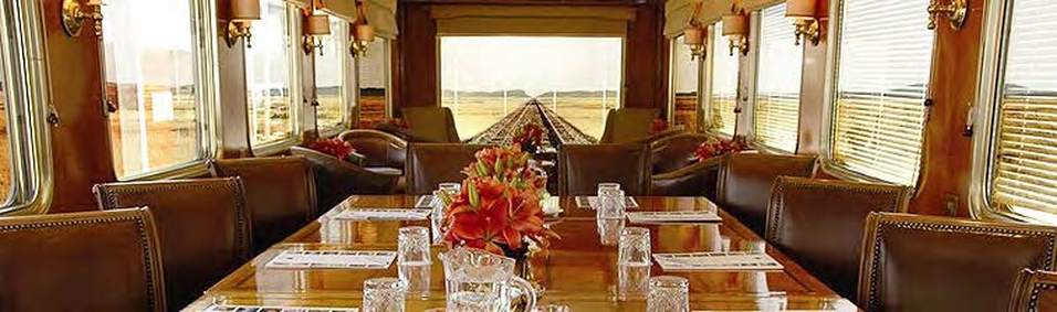 Observation car converted into a conference venue